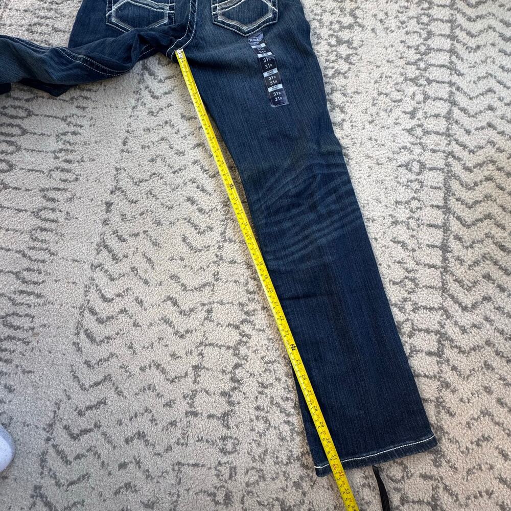 NEW Ariat Mid Rise Straight Denim Dresden Jeans Size 31R - Picture 9 of 11